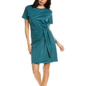 Vince Tie T-shirt Dress Teal